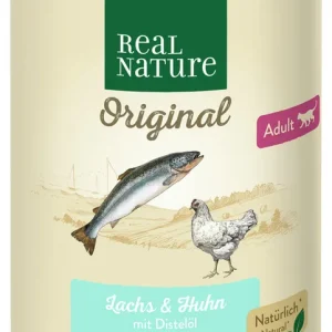 REAL NATURE Katze Adult Lachs und Huhn 400 g Echt